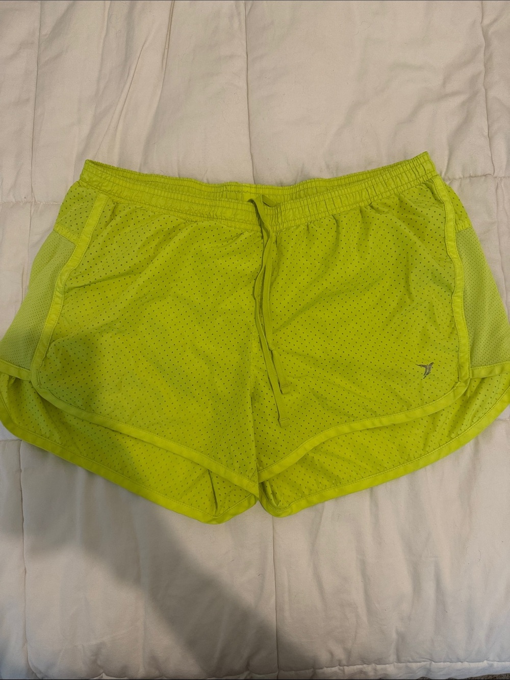 Old Navy Neon Yellow Mesh Athletic Shorts